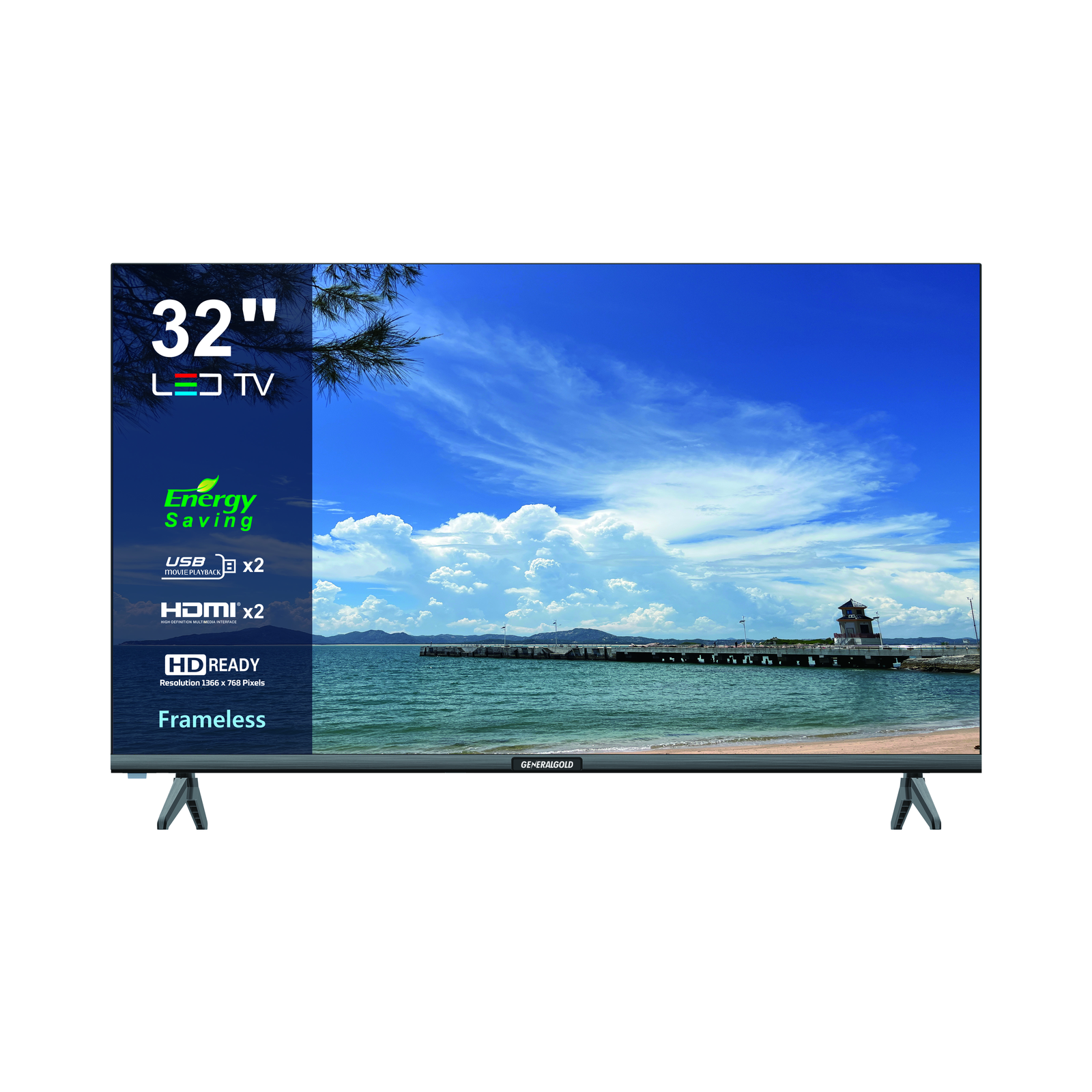 32GS6000 Generalgold 32"HD Frameless LED TV 32GS6000 - Image 1