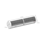 Generalgold Cross-Flow Air Curtain 1200mm,FF-CER12,White - Image 2