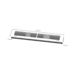 Generalgold Cross-Flow Air Curtain 1500mm,FF-CER15,White - Image 5