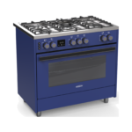 Generalgold 90cm Blue Freestanding Gas Cooker, Includes Double Wok Burner (Made in Italy), Digital Timer GG5SP-90OD-SPBU - Image 5