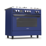 Generalgold 90cm Blue Freestanding Gas Cooker, Includes Double Wok Burner (Made in Italy), Digital Timer GG5SP-90OD-SPBU - Image 3