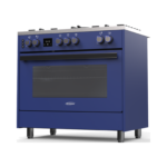 Generalgold 90cm Blue Freestanding Gas Cooker, Includes Double Wok Burner (Made in Italy), Digital Timer GG5SP-90OD-SPBU - Image 2