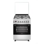 Generalgold 60cm Half Matt Inox Freestanding Gas Cooker, Pool Burners, Digital Timer GG6TP40GF-CI1DR