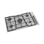 Generalgold 90cm Stainless Steel Built-In Gas Hob, 5 Sabaf Burners (Includes 1 Wok Burner) GGAR221 - Image 2