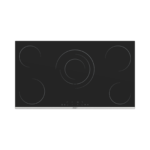 Generalgold 90cm Black Glass Vitroceramic Hob, 5 Cooking Zones GGMS293