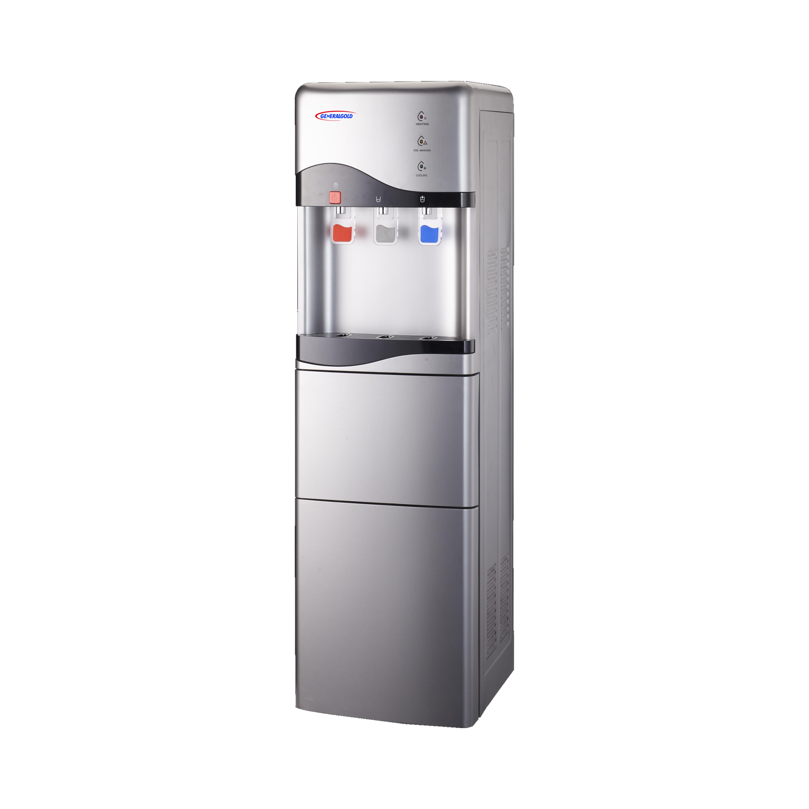 GIC-903S Generalgold Hot, Normal & Cold Water Dispenser with Ice Maker, Grey GIC-903S - Image 1