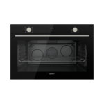Generalgold Black Glass Built-In Oven, 8 Functions, Elite Timer QX STYLE 90 BL