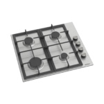 Generalgold 60cm Stainless Steel Built-In Gas Hob, 4 Sabaf Burners GGBL201/C - Image 2
