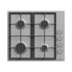 Generalgold 60cm Stainless Steel Built-In Gas Hob, 4 Sabaf Burners GGBL201/C